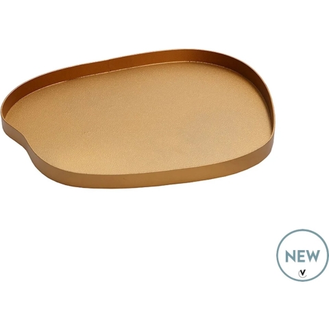 Vase The World Bariri S gold L35 x B30 x H2 cm