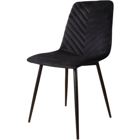DS4U - Gaby eetkamerstoel velvet zwart