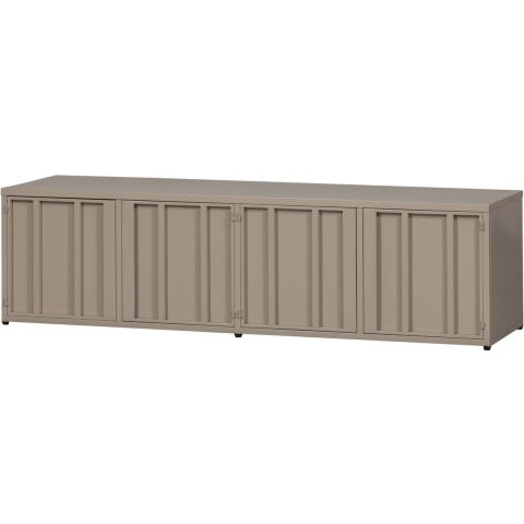 WOOOD Level Tv-Meubel - Metaal - Zand - 44x160x44
