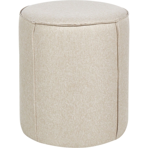 Beliani - SEDONA - Poef - Beige - Linnen