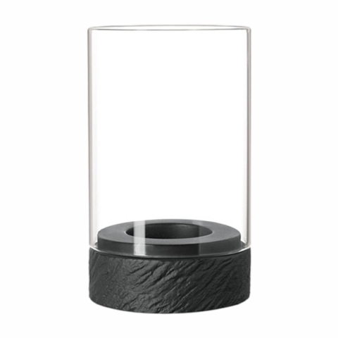 VILLEROY & BOCH - Manufacture Rock Home - Windlicht 14cm zwart
