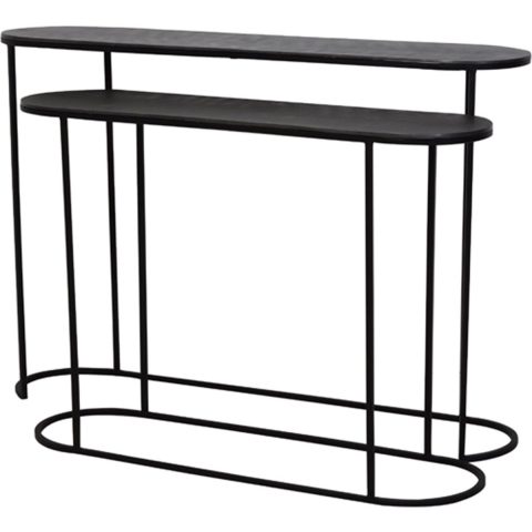 Light&living Side table S|2 max 118x28x81 cm BOCOV antiek lood-zwart