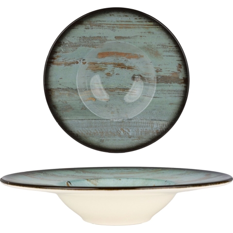 Bonna Pastabord - Madera - Porselein - 28 cm 400 cc - set van 2