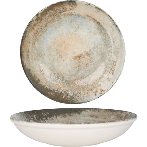 Rinart Diep bord - Obvara - Porselein - 23 cm (900cc) - set van 6