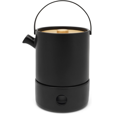 Bredemeijer Umea Theeset met warmer 1,2 L - Zwart
