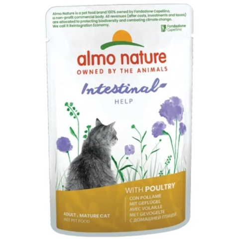 Almo Nature Intestinal Help met gevogelte natvoer kat (70 g) 60 x 70 g