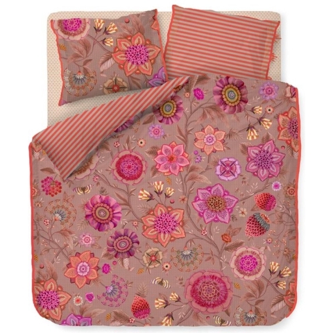 Pip Studio Viva La Vida Dekbedovertrek 140 x 200/220 cm - Roze