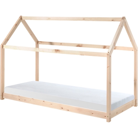 Vipack Cabane Bed 90 x 200 cm Naturel