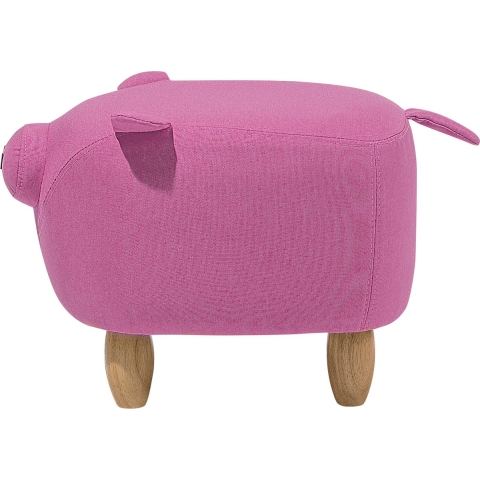 Beliani - PIGGY - Hocker - Roze - Polyester