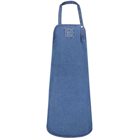 Witloft denim schort classic kort - blauw