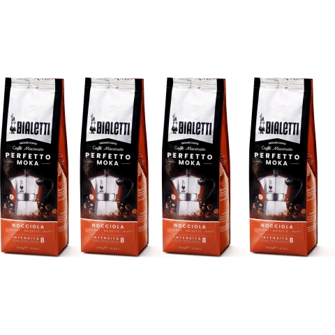 Bialetti Moka Hazelnoot Gemalen koffie - 4 x 250 gram