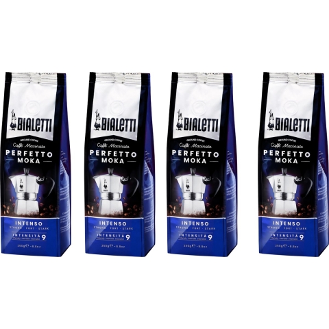 Bialetti Moka Intenso Gemalen koffie - 4 x 250 gram