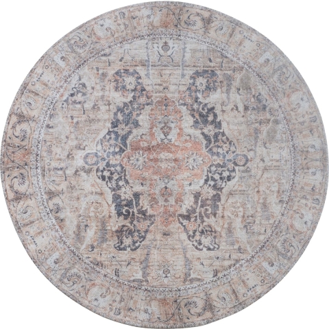 Veer Carpets - Vloerkleed Mahal Beige 00 Rond ø200 cm