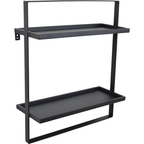 LOFT42 Wandrek Dymo - Zwart - Metaal - 60x50x15
