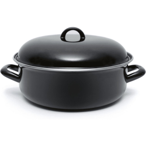 OTIX Braadpan Inductie Met deksel Emaille 6 liter 28 cm Alle Warmte...