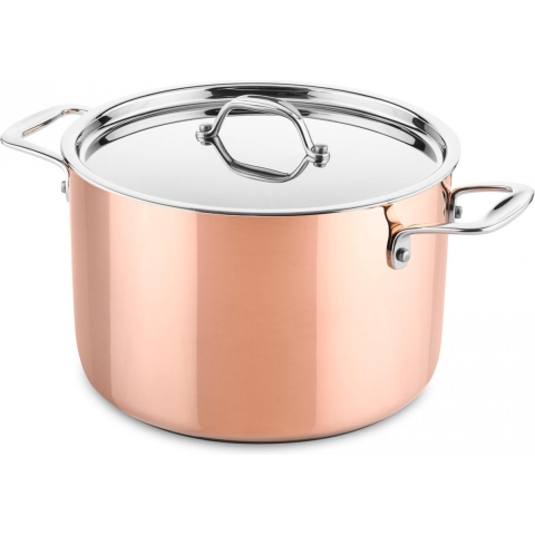 DUCQ hoge kookpan koper Ø24cm (ook inductie)