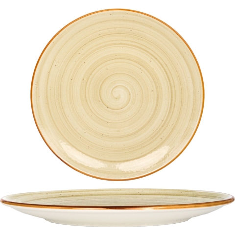 Bonna Gebaksbord - Aura Terrain - Porselein - 23 cm - set van 6