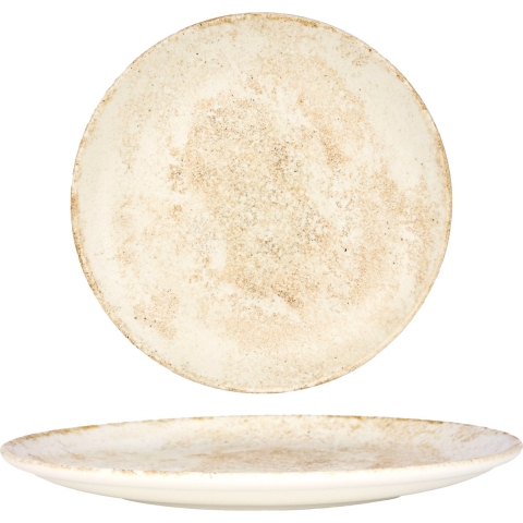 Bonna Gebaksbord - Nacrous - Porselein - 23 cm - set van 6