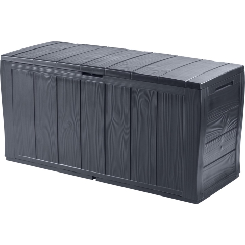 Keter Sherwood Opbergbox - 270L - 117x45x58cm - Antraciet