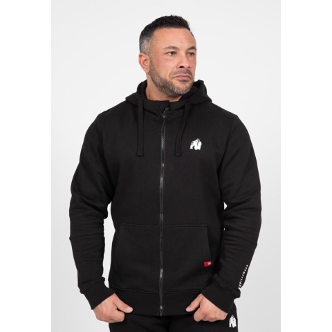 Gorilla Wear Leon Zipped Hoodie - Zwart - L