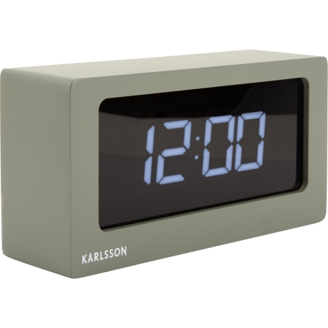 Karlsson - Table clock Boxed LED warm grey