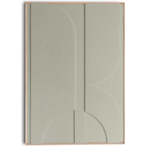 Reinders - Mars Sage Green - Relief Art Schilderij 70x50cm Hout