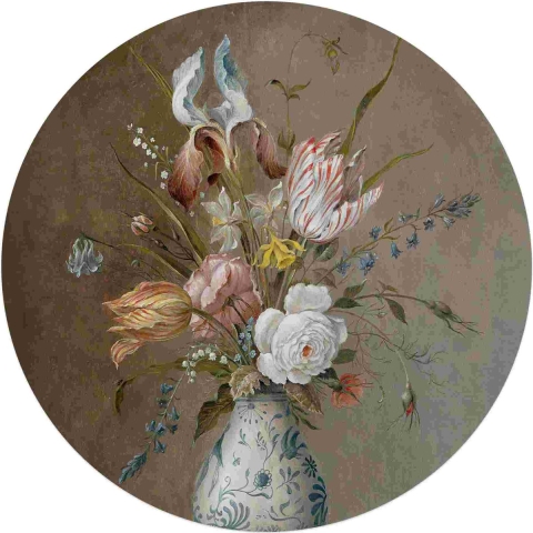 Reinders - Still Flowers - Glasschilderij Ø 70cm