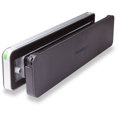 Homebox brievenbus - buitenklep geanodiseerd aluminium binnenklep RAL9005