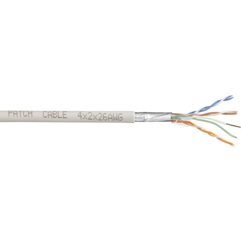 TRU COMPONENTS Netwerkkabel CAT 6 SF/UTP 4 x 2 x 0.27 mm² Wit 50 m