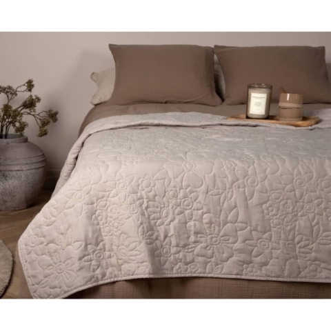 Venture Home Bedsprei Niki 180x260 cm polyester beige