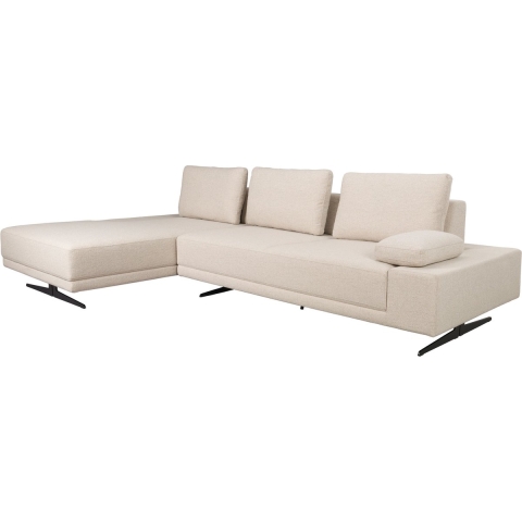 Dutchbone Shelly 3-zitsbank Links Chaise Longue Off-White - Wit