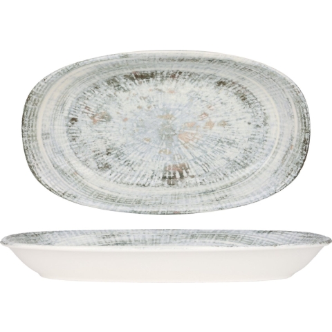 Bonna Serveerschaal - Odette - Porselein - 34x19 cm - set van 2