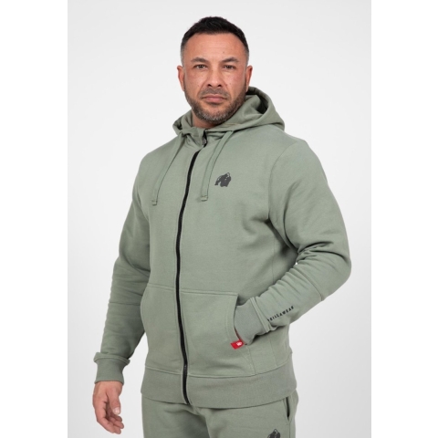 Gorilla Wear Leon Zipped Hoodie - Groen - 3XL