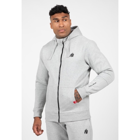 Gorilla Wear Leon Zipped Hoodie - Grijs - M