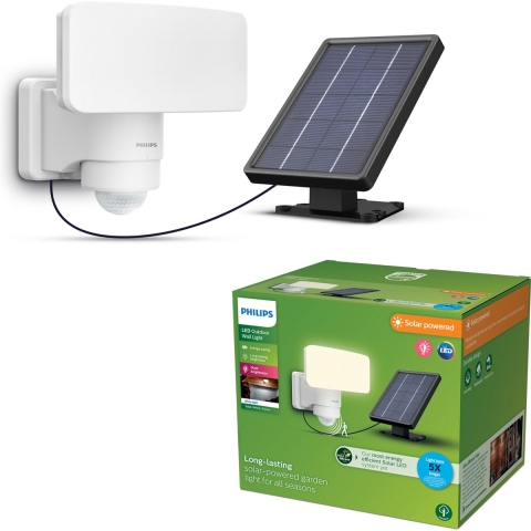 Philips Lighting Tylus 929004632101 Wandlamp op zonne-energie 6 W Warmwit Wit