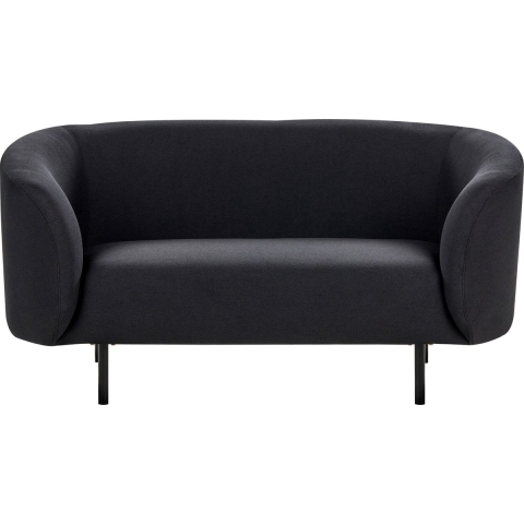 Beliani - LOEN - Tweezitsbank - Zwart - Polyester