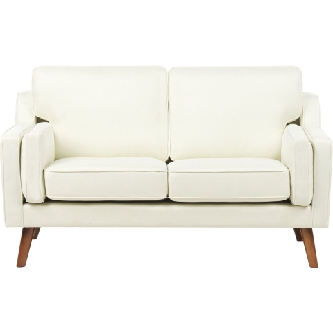 Beliani - LOKKA - Tweezitsbank - Gebroken wit - Polyester