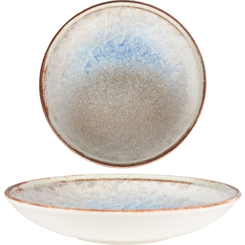 ID Fine Diep bord - Delta - Porselein - 22 cm (770cc) - set van 6