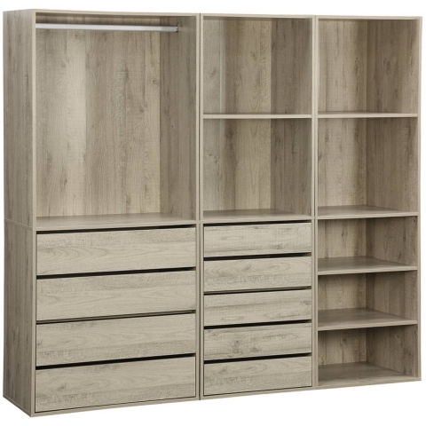 sweeek - Modulaire kledingkast van 3 elementen