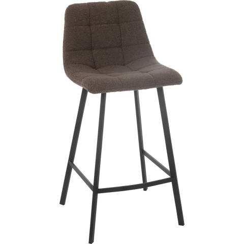 J-Line barstoel Kent - metaal|polyester - bruin