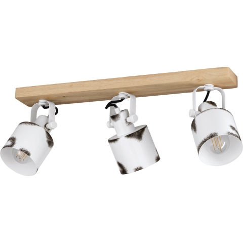 EGLO Kilburn Spot - E27 - 59 cm - Bruin|Wit - Staal