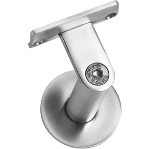 Intersteel | Leuninghouder | Zwaar | Hol zadel | RVS Geborsteld