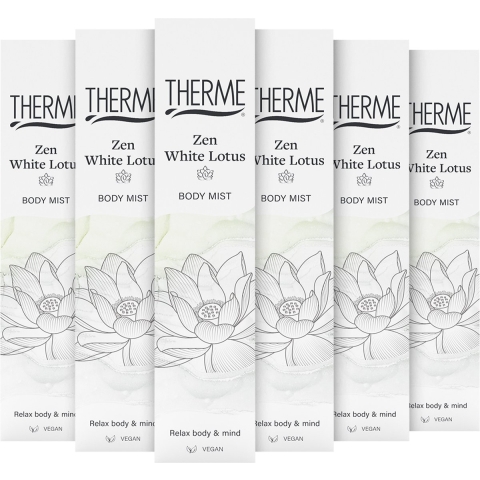 6x Therme Body Mist Zen White Lotus 60 ml