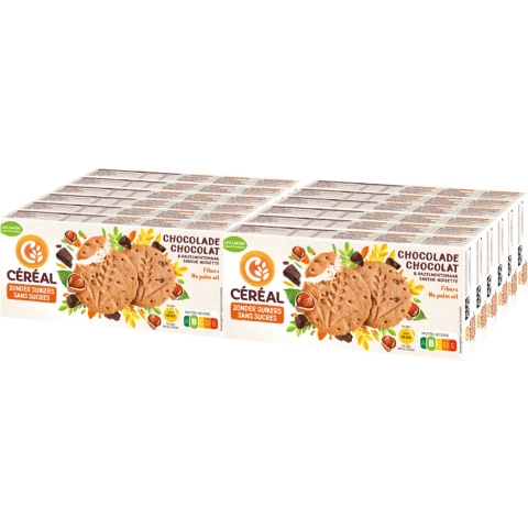 12x Céréal Zandkoek Hazelnoot Chocolade 132 gr