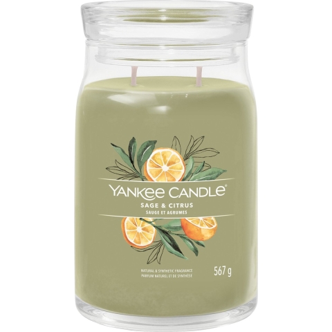 Yankee Candle Geurkaars Large Jar Sage&Citrus Signature 567 gr