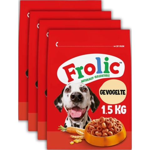 4x Frolic Droog Gevogelte 1,5 kg