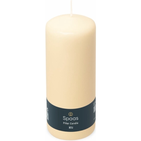 12x SPAAS Cilinderkaars Ivoor 60/150 mm± 45 branduren