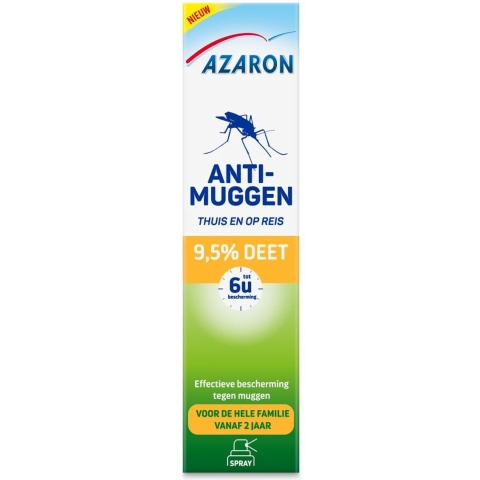 2x Azaron Anti Muggenspray 9,5% DEET 100 ml