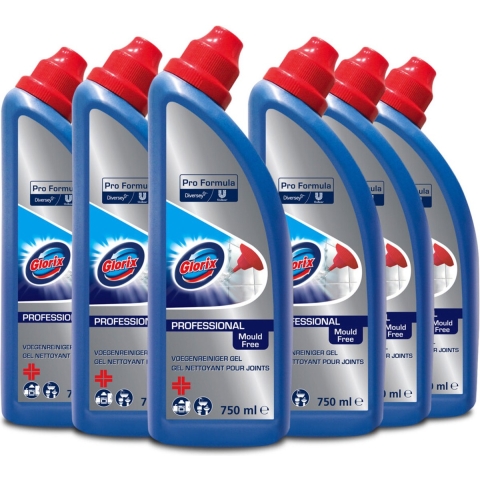 6x Glorix Professional Voegenreiniger Pro Formula 750 ml