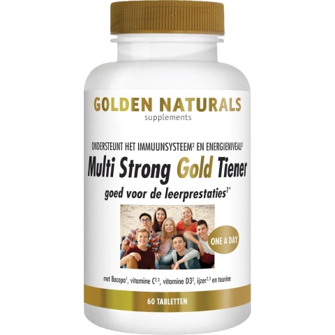 Gratis Verzending: Golden Naturals Multi Tiener 60 tabletten